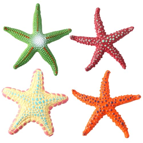 Satiskid 4 Stück Seestern-Tauchspielzeug für den Pool, Bunte Seestern Nachbildungen, Unterwasser Trainingsspielzeug, Frühförderungs Tauchspiel für Kinder, Seestern Modell Satiskid 4 Stück Seestern-Tauchspielzeug für den Pool, Bunte Seestern Nachbildungen, Unterwasser Trainingsspielzeug, Frühförderungs Tauchspiel für Kinder, Seestern Modell von Satiskid