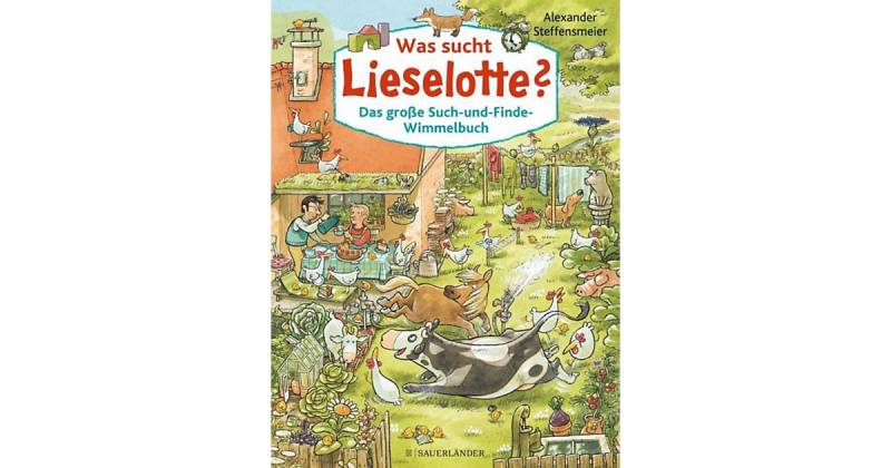 Buch - Was sucht Lieselotte? Das große Such-und-Finde-Wimmelbuch von Sauerländer Verlag