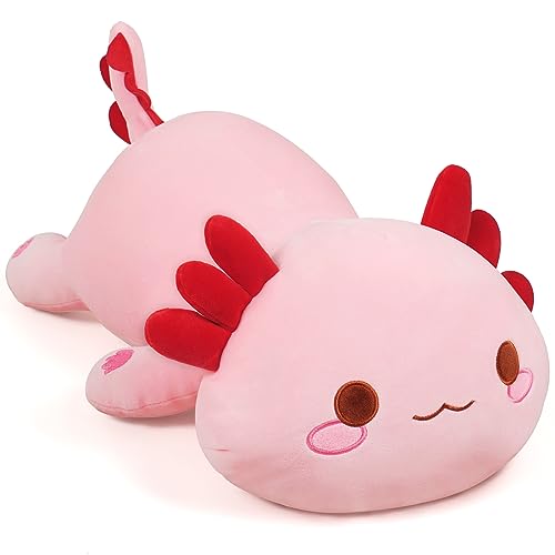 Sausudols Axolotl Plüschtier 50 cm Süßes Axolotl Kuscheltier Plüschkissen für Kinder Weiches Axolotl Stofftier Geschenk für Geburtstag, Weihnachten und Valentinstag Rosa Sausudols Axolotl Plüschtier 50 cm Süßes Axolotl Kuscheltier Plüschkissen für Kinder Weiches Axolotl Stofftier Geschenk für Geburtstag, Weihnachten und Valentinstag Rosa von Sausudols