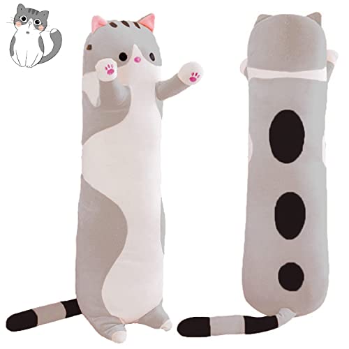 Sausudols Lange Katze Kuscheltier Stofftiere Plüsch Katzen Spielzeug Kuschelkissen Geschenke für Kinder Freundin Grau 50CM Sausudols Lange Katze Kuscheltier Stofftiere Plüsch Katzen Spielzeug Kuschelkissen Geschenke für Kinder Freundin Grau 50CM von Sausudols