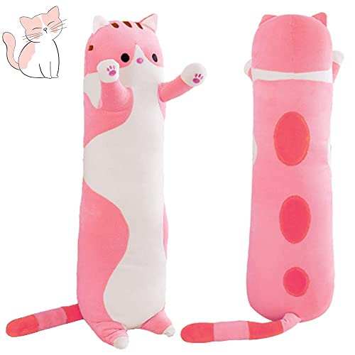 Sausudols Lange Katze Kuscheltier Stofftiere Plüsch Katzen Spielzeug Kuschelkissen Geschenke für Kinder Freundin Rosa 130CM Sausudols Lange Katze Kuscheltier Stofftiere Plüsch Katzen Spielzeug Kuschelkissen Geschenke für Kinder Freundin Rosa 130CM von Sausudols