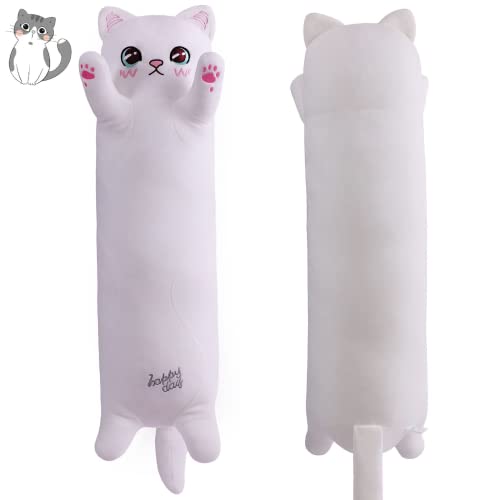 Sausudols Lange Katze Kuscheltier Stofftiere Plüsch Katzen Spielzeug Kuschelkissen Geschenke für Kinder Freundin Weiß 50CM Sausudols Lange Katze Kuscheltier Stofftiere Plüsch Katzen Spielzeug Kuschelkissen Geschenke für Kinder Freundin Weiß 50CM von Sausudols