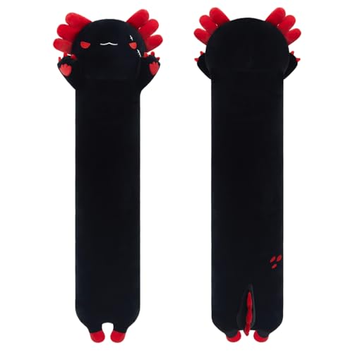 Sausudols Plüschtier Axolotl Kuscheltier Süßer Axolotl Plüschtier Stofftiere Lang Axolotl Plüschkissen Kuschelkissen Geschenk für Kinder Freundin Schwarz 70cm Sausudols Plüschtier Axolotl Kuscheltier Süßer Axolotl Plüschtier Stofftiere Lang Axolotl Plüschkissen Kuschelkissen Geschenk für Kinder Freundin Schwarz 70cm von Sausudols