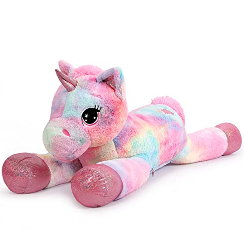 Sausudols Riesen Einhorn Plüschtier für Mädchen - 110 cm Großes Kuscheltier Hochwertiges Stofftier, Geschenk für Geburtstag, Weihnachten & Valentinstag Rosa Sausudols Riesen Einhorn Plüschtier für Mädchen - 110 cm Großes Kuscheltier Hochwertiges Stofftier, Geschenk für Geburtstag, Weihnachten & Valentinstag Rosa von Sausudols