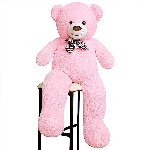 Sausudols XXXL Teddybär Großer Bär 140 cm groß Riesen Teddy Bär Stofftier Plüschtier Kuscheltier Geschenk für Kinder Freundin Rosa Sausudols XXXL Teddybär Großer Bär 140 cm groß Riesen Teddy Bär Stofftier Plüschtier Kuscheltier Geschenk für Kinder Freundin Rosa von Sausudols