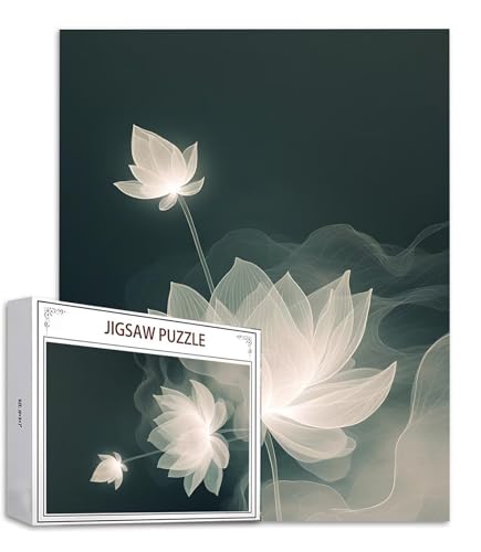 Abstrakt Puzzle 1500 Teile Lotus Puzzle Erwachsene, Holzpuzzle Erwachsene, DIY Groß Puzzelmatten, Premium Quality Klassische Wooden Jigsaw, Holzpuzzle ab 14 Jahren für Jungen, Geschenke Mädche S-543 von Saweefog