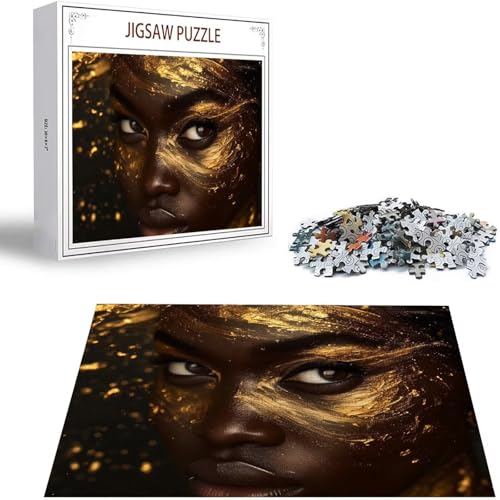 Afrika Puzzle 500 Teile Frau Puzzle Erwachsene, Holzpuzzle Erwachsene, DIY Groß Puzzelmatten, Premium Quality Klassische Wooden Jigsaw, Holzpuzzle ab 14 Jahren für Jungen, Geschenke Mädche S-119 von Saweefog