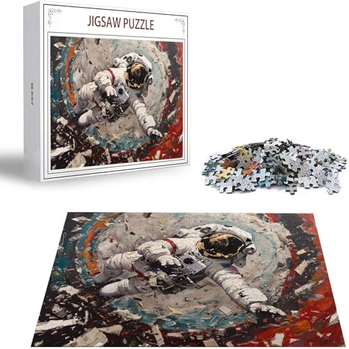 Astronaut Puzzle 300 Teile Sternenhimmel Puzzle Erwachsene, Holzpuzzle Erwachsene, DIY Groß Puzzelmatten, Premium Quality Klassische Wooden Jigsaw, Holzpuzzle ab 14 Jahren für Jungen, Geschenke S-477 von Saweefog
