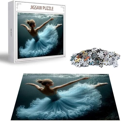 Balletttänzerin Puzzle 1500 Teile Frau Puzzle Erwachsene, Holzpuzzle Erwachsene, DIY Groß Puzzelmatten, Premium Klassische Wooden Jigsaw, Holzpuzzle ab 14 Jahren für Jungen, Geschenke Mädche S-7 von Saweefog