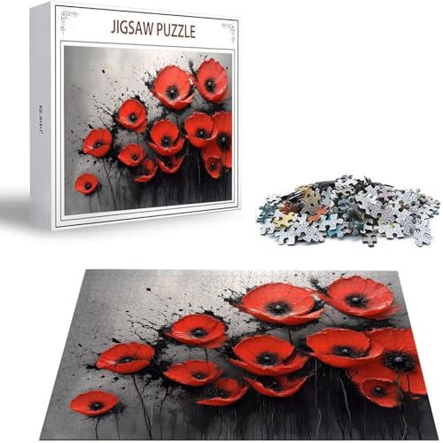 Blume Puzzle 3000 Teile Mohn Puzzle Erwachsene, Holzpuzzle Erwachsene, DIY Groß Puzzelmatten, Premium Quality Klassische Wooden Jigsaw, Holzpuzzle ab 14 Jahren für Jungen, Geschenke Mädche S-214 Blume Puzzle 3000 Teile Mohn Puzzle Erwachsene, Holzpuzzle Erwachsene, DIY Groß Puzzelmatten, Premium Quality Klassische Wooden Jigsaw, Holzpuzzle ab 14 Jahren für Jungen, Geschenke Mädche S-214 von Saweefog