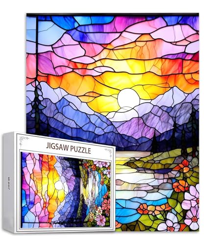 Blume Puzzle 500 Teile Abstrakt Puzzle Erwachsene, Holzpuzzle Erwachsene, DIY Groß Puzzelmatten, Premium Quality Klassische Wooden Jigsaw, Holzpuzzle ab 14 Jahren für Jungen, Geschenke Mädche S-678 von Saweefog