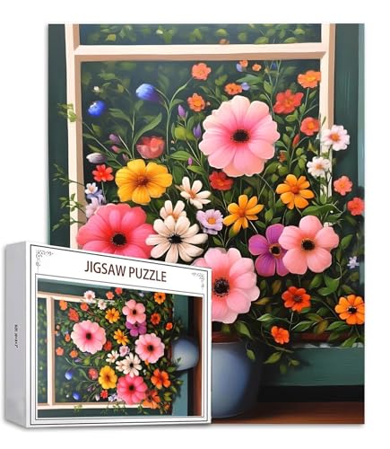 Blume Puzzle 500 Teile Fenster Puzzle Erwachsene, Holzpuzzle Erwachsene, DIY Groß Puzzelmatten, Premium Quality Klassische Wooden Jigsaw, Holzpuzzle ab 14 Jahren für Jungen, Geschenke Mädche S-679 Blume Puzzle 500 Teile Fenster Puzzle Erwachsene, Holzpuzzle Erwachsene, DIY Groß Puzzelmatten, Premium Quality Klassische Wooden Jigsaw, Holzpuzzle ab 14 Jahren für Jungen, Geschenke Mädche S-679 von Saweefog