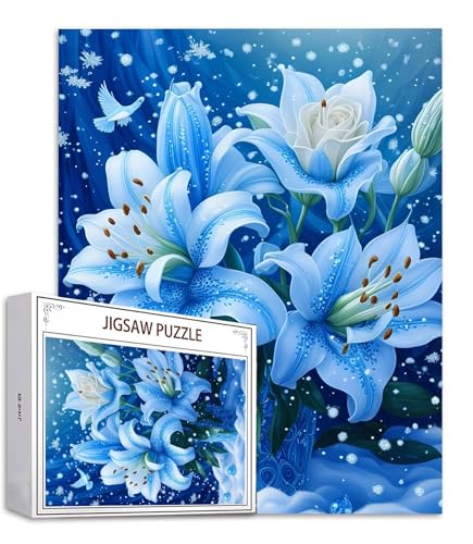 Blume Puzzle 500 Teile Lilie Puzzle Erwachsene, Holzpuzzle Erwachsene, DIY Groß Puzzelmatten, Premium Quality Klassische Wooden Jigsaw, Holzpuzzle ab 14 Jahren für Jungen, Geschenke Mädche S-671 Blume Puzzle 500 Teile Lilie Puzzle Erwachsene, Holzpuzzle Erwachsene, DIY Groß Puzzelmatten, Premium Quality Klassische Wooden Jigsaw, Holzpuzzle ab 14 Jahren für Jungen, Geschenke Mädche S-671 von Saweefog