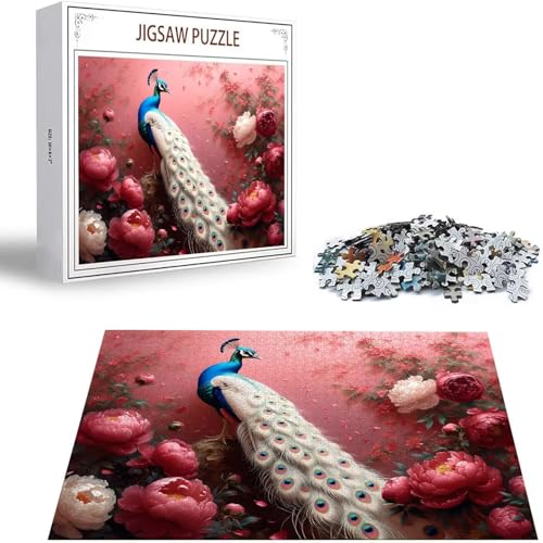 Blume Puzzle 500 Teile Pfau Puzzle Erwachsene, Holzpuzzle Erwachsene, DIY Groß Puzzelmatten, Premium Quality Klassische Wooden Jigsaw, Holzpuzzle ab 14 Jahren für Jungen, Geschenke Mädche S-197 Blume Puzzle 500 Teile Pfau Puzzle Erwachsene, Holzpuzzle Erwachsene, DIY Groß Puzzelmatten, Premium Quality Klassische Wooden Jigsaw, Holzpuzzle ab 14 Jahren für Jungen, Geschenke Mädche S-197 von Saweefog