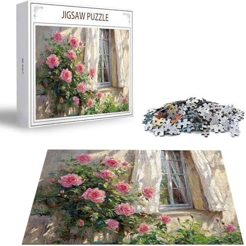 Blume Puzzle 500 Teile Wand Puzzle Erwachsene, Holzpuzzle Erwachsene, DIY Groß Puzzelmatten, Premium Quality Klassische Wooden Jigsaw, Holzpuzzle ab 14 Jahren für Jungen, Geschenke Mädche S-208 Blume Puzzle 500 Teile Wand Puzzle Erwachsene, Holzpuzzle Erwachsene, DIY Groß Puzzelmatten, Premium Quality Klassische Wooden Jigsaw, Holzpuzzle ab 14 Jahren für Jungen, Geschenke Mädche S-208 von Saweefog