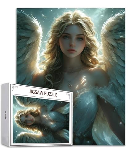 Engel Puzzle 300 Teile Flügel Puzzle Erwachsene, Holzpuzzle Erwachsene, DIY Groß Puzzelmatten, Premium Quality Klassische Wooden Jigsaw, Holzpuzzle ab 14 Jahren für Jungen, Geschenke Mädche S-915 von Saweefog