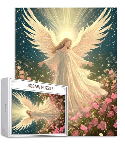 Engel Puzzle 500 Teile Blume Puzzle Erwachsene, Holzpuzzle Erwachsene, DIY Groß Puzzelmatten, Premium Quality Klassische Wooden Jigsaw, Holzpuzzle ab 14 Jahren für Jungen, Geschenke Mädche S-919 Engel Puzzle 500 Teile Blume Puzzle Erwachsene, Holzpuzzle Erwachsene, DIY Groß Puzzelmatten, Premium Quality Klassische Wooden Jigsaw, Holzpuzzle ab 14 Jahren für Jungen, Geschenke Mädche S-919 von Saweefog