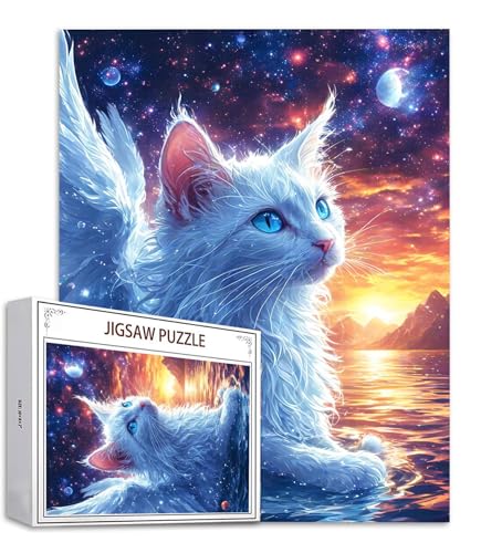 Engel Puzzle 500 Teile Katze Puzzle Erwachsene, Holzpuzzle Erwachsene, DIY Groß Puzzelmatten, Premium Quality Klassische Wooden Jigsaw, Holzpuzzle ab 14 Jahren für Jungen, Geschenke Mädche S-922 Engel Puzzle 500 Teile Katze Puzzle Erwachsene, Holzpuzzle Erwachsene, DIY Groß Puzzelmatten, Premium Quality Klassische Wooden Jigsaw, Holzpuzzle ab 14 Jahren für Jungen, Geschenke Mädche S-922 von Saweefog