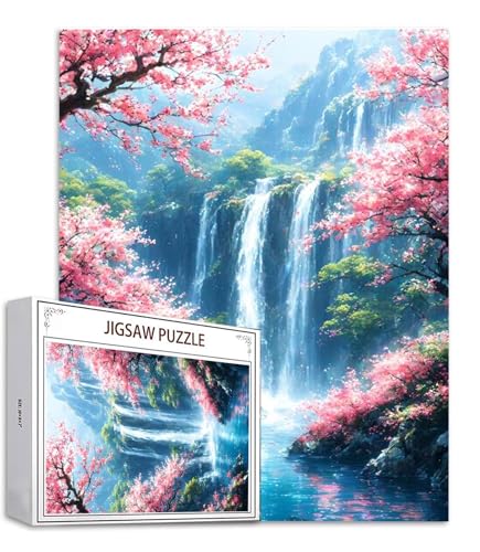Fallen Puzzle 1500 Teile Kirschblüten Puzzle Erwachsene, Holzpuzzle Erwachsene, DIY Groß Puzzelmatten, Premium Klassische Wooden Jigsaw, Holzpuzzle ab 14 Jahren für Jungen, Geschenke Mädche S-870 Fallen Puzzle 1500 Teile Kirschblüten Puzzle Erwachsene, Holzpuzzle Erwachsene, DIY Groß Puzzelmatten, Premium Klassische Wooden Jigsaw, Holzpuzzle ab 14 Jahren für Jungen, Geschenke Mädche S-870 von Saweefog
