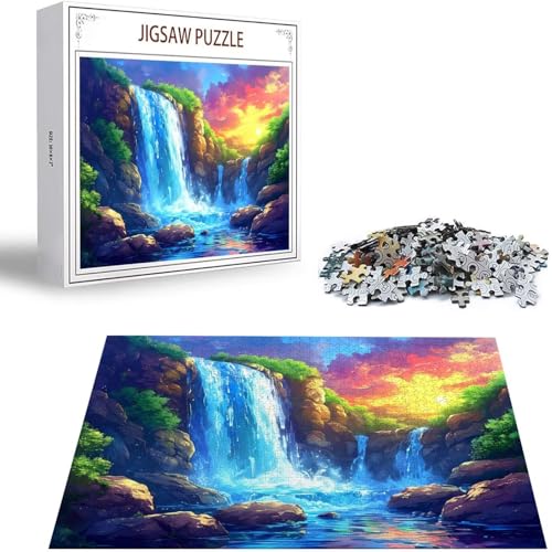 Fallen Puzzle 1500 Teile Landschaft Puzzle Erwachsene, Holzpuzzle Erwachsene, DIY Groß Puzzelmatten, Premium Klassische Wooden Jigsaw, Holzpuzzle ab 14 Jahren für Jungen, Geschenke Mädche S-359 von Saweefog