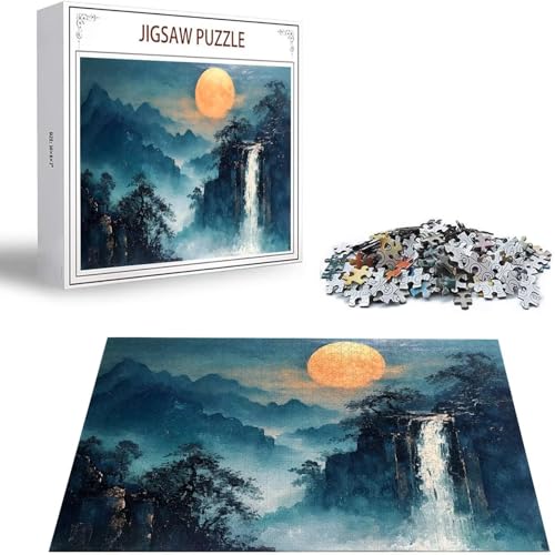 Fallen Puzzle 1500 Teile Landschaft Puzzle Erwachsene, Holzpuzzle Erwachsene, DIY Groß Puzzelmatten, Premium Klassische Wooden Jigsaw, Holzpuzzle ab 14 Jahren für Jungen, Geschenke Mädche S-361 von Saweefog