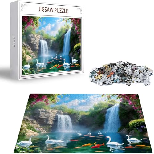 Fallen Puzzle 300 Teile Landschaft Puzzle Erwachsene, Holzpuzzle Erwachsene, DIY Groß Puzzelmatten, Premium Quality Klassische Wooden Jigsaw, Holzpuzzle ab 14 Jahren für Jungen, Geschenke Mädche S-360 von Saweefog