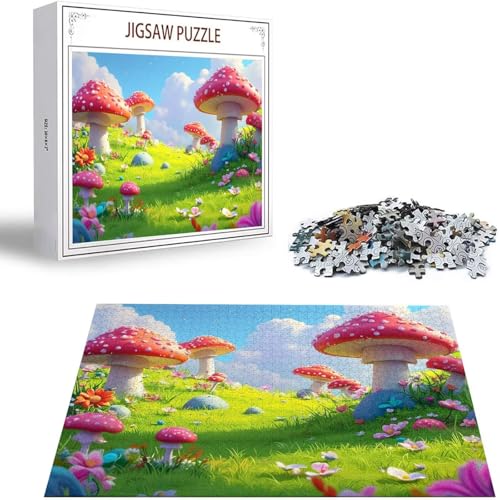 Farbe Puzzle 300 Teile Pilz Puzzle Erwachsene, Holzpuzzle Erwachsene, DIY Groß Puzzelmatten, Premium Quality Klassische Wooden Jigsaw, Holzpuzzle ab 14 Jahren für Jungen, Geschenke Mädche S-26 Farbe Puzzle 300 Teile Pilz Puzzle Erwachsene, Holzpuzzle Erwachsene, DIY Groß Puzzelmatten, Premium Quality Klassische Wooden Jigsaw, Holzpuzzle ab 14 Jahren für Jungen, Geschenke Mädche S-26 von Saweefog