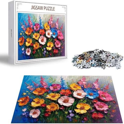 Farbe Puzzle 500 Teile Blume Puzzle Erwachsene, Holzpuzzle Erwachsene, DIY Groß Puzzelmatten, Premium Quality Klassische Wooden Jigsaw, Holzpuzzle ab 14 Jahren für Jungen, Geschenke Mädche S-21 Farbe Puzzle 500 Teile Blume Puzzle Erwachsene, Holzpuzzle Erwachsene, DIY Groß Puzzelmatten, Premium Quality Klassische Wooden Jigsaw, Holzpuzzle ab 14 Jahren für Jungen, Geschenke Mädche S-21 von Saweefog