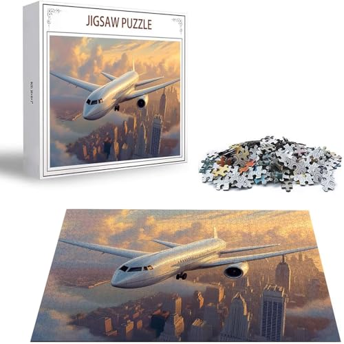 Flugzeug Puzzle 500 Teile Landschaft Puzzle Erwachsene, Holzpuzzle Erwachsene, DIY Groß Puzzelmatten, Premium Klassische Wooden Jigsaw, Holzpuzzle ab 14 Jahren für Jungen, Geschenke Mädche S-116 Flugzeug Puzzle 500 Teile Landschaft Puzzle Erwachsene, Holzpuzzle Erwachsene, DIY Groß Puzzelmatten, Premium Klassische Wooden Jigsaw, Holzpuzzle ab 14 Jahren für Jungen, Geschenke Mädche S-116 von Saweefog