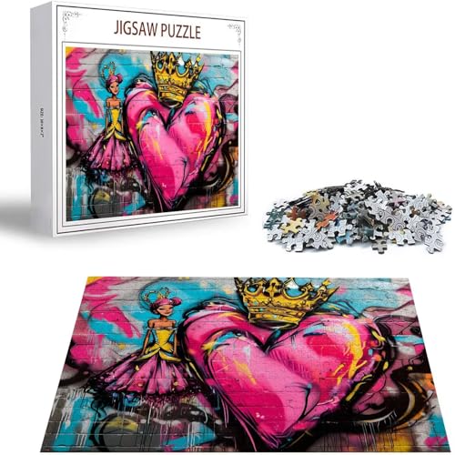 Graffiti Puzzle 300 Teile Prinzessin Puzzle Erwachsene, Holzpuzzle Erwachsene, DIY Groß Puzzelmatten, Premium Klassische Wooden Jigsaw, Holzpuzzle ab 14 Jahren für Jungen, Geschenke Mädche S-433 Graffiti Puzzle 300 Teile Prinzessin Puzzle Erwachsene, Holzpuzzle Erwachsene, DIY Groß Puzzelmatten, Premium Klassische Wooden Jigsaw, Holzpuzzle ab 14 Jahren für Jungen, Geschenke Mädche S-433 von Saweefog