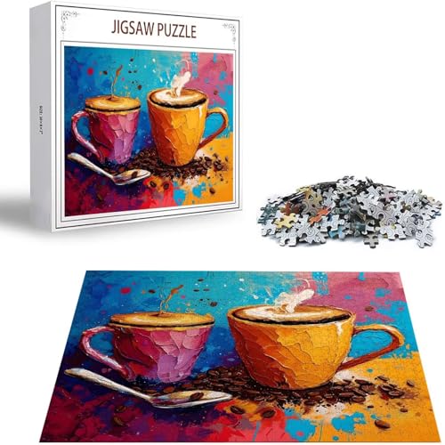 Kaffee Puzzle 5000 Teile Farbe Puzzle Erwachsene, Holzpuzzle Erwachsene, DIY Groß Puzzelmatten, Premium Quality Klassische Wooden Jigsaw, Holzpuzzle ab 14 Jahren für Jungen, Geschenke Mädche S-242 Kaffee Puzzle 5000 Teile Farbe Puzzle Erwachsene, Holzpuzzle Erwachsene, DIY Groß Puzzelmatten, Premium Quality Klassische Wooden Jigsaw, Holzpuzzle ab 14 Jahren für Jungen, Geschenke Mädche S-242 von Saweefog
