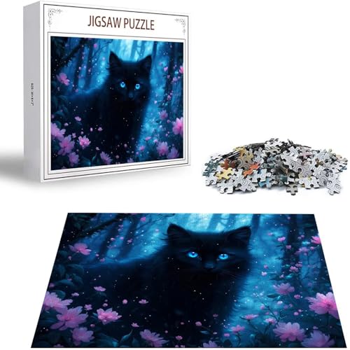 Katze Puzzle 500 Teile Blume Puzzle Erwachsene, Holzpuzzle Erwachsene, DIY Groß Puzzelmatten, Premium Quality Klassische Wooden Jigsaw, Holzpuzzle ab 14 Jahren für Jungen, Geschenke Mädche S-296 Katze Puzzle 500 Teile Blume Puzzle Erwachsene, Holzpuzzle Erwachsene, DIY Groß Puzzelmatten, Premium Quality Klassische Wooden Jigsaw, Holzpuzzle ab 14 Jahren für Jungen, Geschenke Mädche S-296 von Saweefog