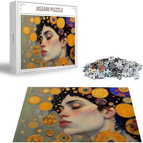 Klimt Puzzle 300 Teile Frau Puzzle Erwachsene, Holzpuzzle Erwachsene, DIY Groß Puzzelmatten, Premium Quality Klassische Wooden Jigsaw, Holzpuzzle ab 14 Jahren für Jungen, Geschenke Mädche S-253 Klimt Puzzle 300 Teile Frau Puzzle Erwachsene, Holzpuzzle Erwachsene, DIY Groß Puzzelmatten, Premium Quality Klassische Wooden Jigsaw, Holzpuzzle ab 14 Jahren für Jungen, Geschenke Mädche S-253 von Saweefog