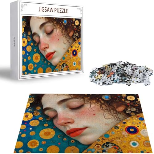 Klimt Puzzle 500 Teile Frau Puzzle Erwachsene, Holzpuzzle Erwachsene, DIY Groß Puzzelmatten, Premium Quality Klassische Wooden Jigsaw, Holzpuzzle ab 14 Jahren für Jungen, Geschenke Mädche S-254 Klimt Puzzle 500 Teile Frau Puzzle Erwachsene, Holzpuzzle Erwachsene, DIY Groß Puzzelmatten, Premium Quality Klassische Wooden Jigsaw, Holzpuzzle ab 14 Jahren für Jungen, Geschenke Mädche S-254 von Saweefog
