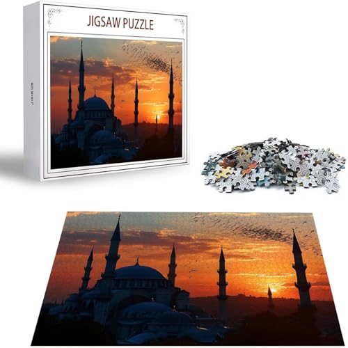 Landschaft Puzzle 500 Teile Schloss Puzzle Erwachsene, Holzpuzzle Erwachsene, DIY Groß Puzzelmatten, Premium Klassische Wooden Jigsaw, Holzpuzzle ab 14 Jahren für Jungen, Geschenke Mädche S-128 Landschaft Puzzle 500 Teile Schloss Puzzle Erwachsene, Holzpuzzle Erwachsene, DIY Groß Puzzelmatten, Premium Klassische Wooden Jigsaw, Holzpuzzle ab 14 Jahren für Jungen, Geschenke Mädche S-128 von Saweefog