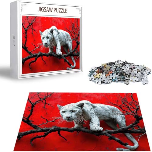 Leopard Puzzle 1500 Teile Tier Puzzle Erwachsene, Holzpuzzle Erwachsene, DIY Groß Puzzelmatten, Premium Quality Klassische Wooden Jigsaw, Holzpuzzle ab 14 Jahren für Jungen, Geschenke Mädche S-11 Leopard Puzzle 1500 Teile Tier Puzzle Erwachsene, Holzpuzzle Erwachsene, DIY Groß Puzzelmatten, Premium Quality Klassische Wooden Jigsaw, Holzpuzzle ab 14 Jahren für Jungen, Geschenke Mädche S-11 von Saweefog