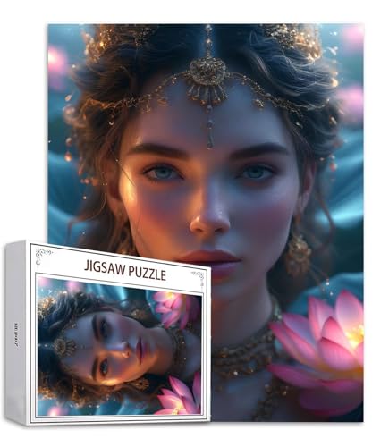 Lotus Puzzle 500 Teile Frau Puzzle Erwachsene, Holzpuzzle Erwachsene, DIY Groß Puzzelmatten, Premium Quality Klassische Wooden Jigsaw, Holzpuzzle ab 14 Jahren für Jungen, Geschenke Mädche S-759 Lotus Puzzle 500 Teile Frau Puzzle Erwachsene, Holzpuzzle Erwachsene, DIY Groß Puzzelmatten, Premium Quality Klassische Wooden Jigsaw, Holzpuzzle ab 14 Jahren für Jungen, Geschenke Mädche S-759 von Saweefog