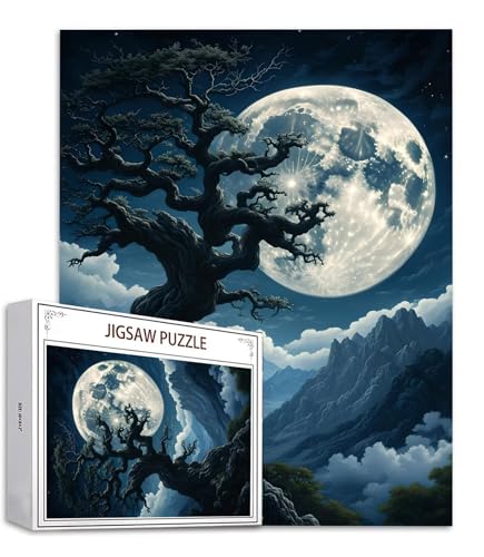 Mond Puzzle 300 Teile Baum Puzzle Erwachsene, Holzpuzzle Erwachsene, DIY Groß Puzzelmatten, Premium Quality Klassische Wooden Jigsaw, Holzpuzzle ab 14 Jahren für Jungen, Geschenke Mädche S-991 Mond Puzzle 300 Teile Baum Puzzle Erwachsene, Holzpuzzle Erwachsene, DIY Groß Puzzelmatten, Premium Quality Klassische Wooden Jigsaw, Holzpuzzle ab 14 Jahren für Jungen, Geschenke Mädche S-991 von Saweefog