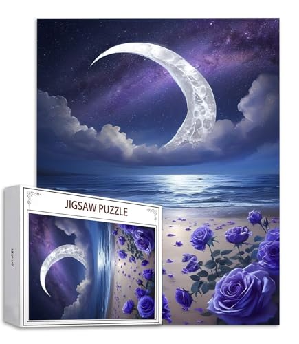 Mond Puzzle 300 Teile Rose Puzzle Erwachsene, Holzpuzzle Erwachsene, DIY Groß Puzzelmatten, Premium Quality Klassische Wooden Jigsaw, Holzpuzzle ab 14 Jahren für Jungen, Geschenke Mädche S-985 Mond Puzzle 300 Teile Rose Puzzle Erwachsene, Holzpuzzle Erwachsene, DIY Groß Puzzelmatten, Premium Quality Klassische Wooden Jigsaw, Holzpuzzle ab 14 Jahren für Jungen, Geschenke Mädche S-985 von Saweefog