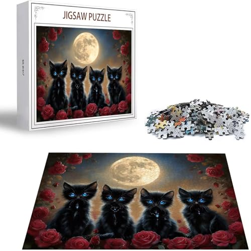 Mond Puzzle 3000 Teile Katze Puzzle Erwachsene, Holzpuzzle Erwachsene, DIY Groß Puzzelmatten, Premium Quality Klassische Wooden Jigsaw, Holzpuzzle ab 14 Jahren für Jungen, Geschenke Mädche S-484 Mond Puzzle 3000 Teile Katze Puzzle Erwachsene, Holzpuzzle Erwachsene, DIY Groß Puzzelmatten, Premium Quality Klassische Wooden Jigsaw, Holzpuzzle ab 14 Jahren für Jungen, Geschenke Mädche S-484 von Saweefog