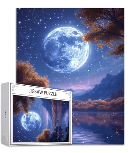 Mond Puzzle 500 Teile See Puzzle Erwachsene, Holzpuzzle Erwachsene, DIY Groß Puzzelmatten, Premium Quality Klassische Wooden Jigsaw, Holzpuzzle ab 14 Jahren für Jungen, Geschenke Mädche S-977 Mond Puzzle 500 Teile See Puzzle Erwachsene, Holzpuzzle Erwachsene, DIY Groß Puzzelmatten, Premium Quality Klassische Wooden Jigsaw, Holzpuzzle ab 14 Jahren für Jungen, Geschenke Mädche S-977 von Saweefog