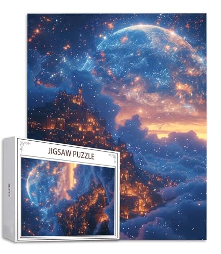Mond Puzzle 500 Teile Szene Puzzle Erwachsene, Holzpuzzle Erwachsene, DIY Groß Puzzelmatten, Premium Quality Klassische Wooden Jigsaw, Holzpuzzle ab 14 Jahren für Jungen, Geschenke Mädche S-979 Mond Puzzle 500 Teile Szene Puzzle Erwachsene, Holzpuzzle Erwachsene, DIY Groß Puzzelmatten, Premium Quality Klassische Wooden Jigsaw, Holzpuzzle ab 14 Jahren für Jungen, Geschenke Mädche S-979 von Saweefog