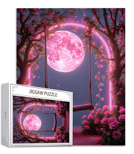 Mond Puzzle 5000 Teile Rose Puzzle Erwachsene, Holzpuzzle Erwachsene, DIY Groß Puzzelmatten, Premium Quality Klassische Wooden Jigsaw, Holzpuzzle ab 14 Jahren für Jungen, Geschenke Mädche S-987 Mond Puzzle 5000 Teile Rose Puzzle Erwachsene, Holzpuzzle Erwachsene, DIY Groß Puzzelmatten, Premium Quality Klassische Wooden Jigsaw, Holzpuzzle ab 14 Jahren für Jungen, Geschenke Mädche S-987 von Saweefog