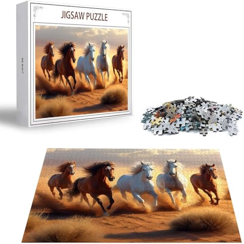 Pferd Puzzle 1500 Teile Tier Puzzle Erwachsene, Holzpuzzle Erwachsene, DIY Groß Puzzelmatten, Premium Quality Klassische Wooden Jigsaw, Holzpuzzle ab 14 Jahren für Jungen, Geschenke Mädche S-287 Pferd Puzzle 1500 Teile Tier Puzzle Erwachsene, Holzpuzzle Erwachsene, DIY Groß Puzzelmatten, Premium Quality Klassische Wooden Jigsaw, Holzpuzzle ab 14 Jahren für Jungen, Geschenke Mädche S-287 von Saweefog
