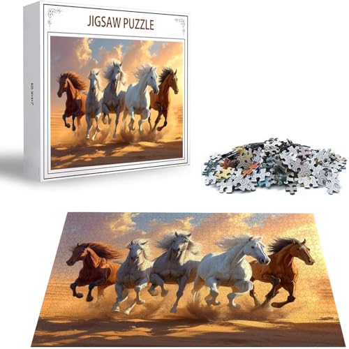 Pferd Puzzle 3000 Teile Tier Puzzle Erwachsene, Holzpuzzle Erwachsene, DIY Groß Puzzelmatten, Premium Quality Klassische Wooden Jigsaw, Holzpuzzle ab 14 Jahren für Jungen, Geschenke Mädche S-288 Pferd Puzzle 3000 Teile Tier Puzzle Erwachsene, Holzpuzzle Erwachsene, DIY Groß Puzzelmatten, Premium Quality Klassische Wooden Jigsaw, Holzpuzzle ab 14 Jahren für Jungen, Geschenke Mädche S-288 von Saweefog