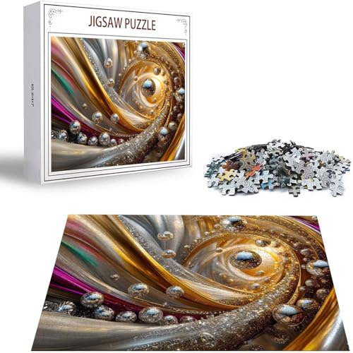 Puzzle 1000 Teile Abstrakt Puzzle Erwachsene, Holzpuzzle Erwachsene Puzzelmatten, Mehrfarbig Holzpuzzle, Klassische Puzzles Szene Wooden Jigsaw, Geschicklichkeitsspiel für die Ganze Familie S-47 von Saweefog