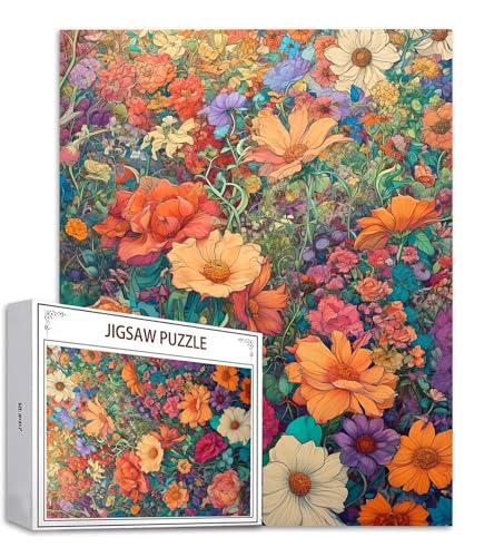 Puzzle 1000 Teile Blume Puzzle Erwachsene, Holzpuzzle Erwachsene Puzzelmatten, Mehrfarbig Holzpuzzle, Klassische Puzzles Farbe Wooden Jigsaw, Geschicklichkeitsspiel für die Ganze Familie S-676 Puzzle 1000 Teile Blume Puzzle Erwachsene, Holzpuzzle Erwachsene Puzzelmatten, Mehrfarbig Holzpuzzle, Klassische Puzzles Farbe Wooden Jigsaw, Geschicklichkeitsspiel für die Ganze Familie S-676 von Saweefog