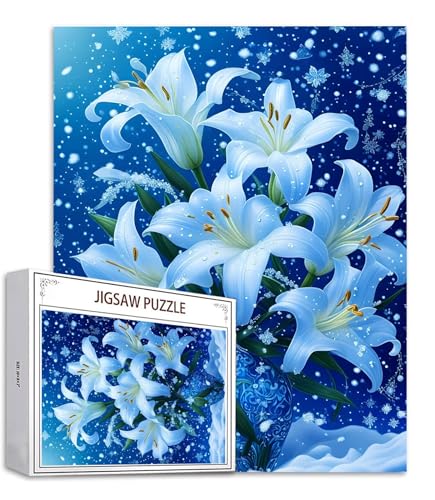 Puzzle 1000 Teile Blume Puzzle Erwachsene, Holzpuzzle Erwachsene Puzzelmatten, Mehrfarbig Holzpuzzle, Klassische Puzzles Lilie Wooden Jigsaw, Geschicklichkeitsspiel für die Ganze Familie S-672 Puzzle 1000 Teile Blume Puzzle Erwachsene, Holzpuzzle Erwachsene Puzzelmatten, Mehrfarbig Holzpuzzle, Klassische Puzzles Lilie Wooden Jigsaw, Geschicklichkeitsspiel für die Ganze Familie S-672 von Saweefog