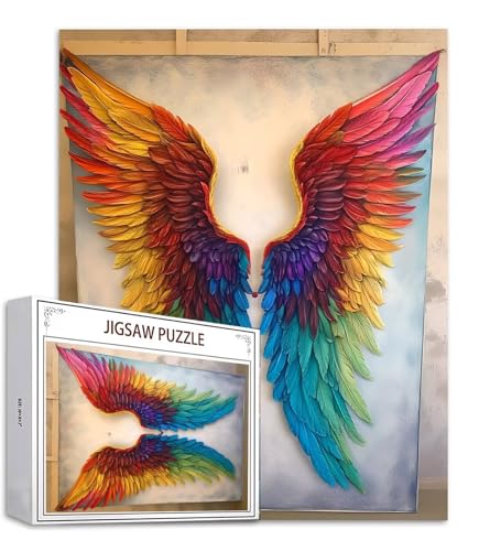 Puzzle 1000 Teile Engel Puzzle Erwachsene, Holzpuzzle Erwachsene Puzzelmatten, Mehrfarbig Holzpuzzle, Klassische Puzzles Flügel Wooden Jigsaw, Geschicklichkeitsspiel für die Ganze Familie S-918 Puzzle 1000 Teile Engel Puzzle Erwachsene, Holzpuzzle Erwachsene Puzzelmatten, Mehrfarbig Holzpuzzle, Klassische Puzzles Flügel Wooden Jigsaw, Geschicklichkeitsspiel für die Ganze Familie S-918 von Saweefog