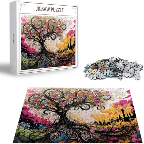 Puzzle 1000 Teile Farbe Puzzle Erwachsene, Holzpuzzle Erwachsene Puzzelmatten, Mehrfarbig Holzpuzzle, Klassische Puzzles Baum Wooden Jigsaw, Geschicklichkeitsspiel für die Ganze Familie, Geschenk S-31 Puzzle 1000 Teile Farbe Puzzle Erwachsene, Holzpuzzle Erwachsene Puzzelmatten, Mehrfarbig Holzpuzzle, Klassische Puzzles Baum Wooden Jigsaw, Geschicklichkeitsspiel für die Ganze Familie, Geschenk S-31 von Saweefog